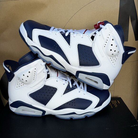 NEW 2024 Nike Air Jordan 6 VI Retro Olympic Navy Mens Size 8.5 CT8529-164 main image 8